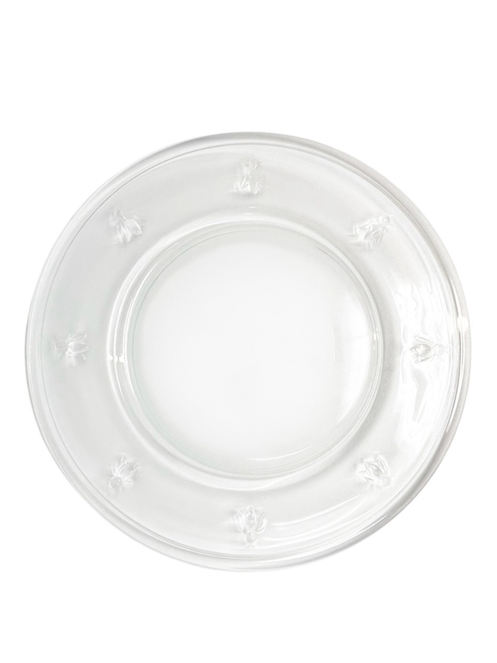 La Rochere Clear Glass Charger (1) Bee (Abeille) Collection Service Plate 12.5”
